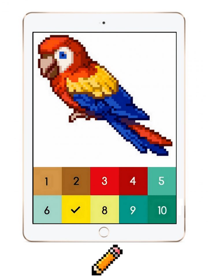 Android Için Pixi Color : Pixel Art Coloring Book By Number avec Pixel A Colorier