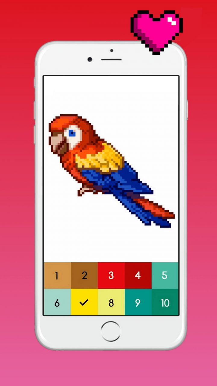 Android Için Pixi Color : Pixel Art Coloring Book By Number pour Pixel A Colorier