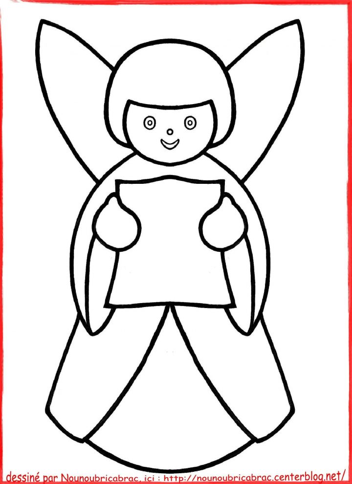 Ange De Noël À Colorier | Coloriage, Coloriage Noel dedans Ange A Colorier