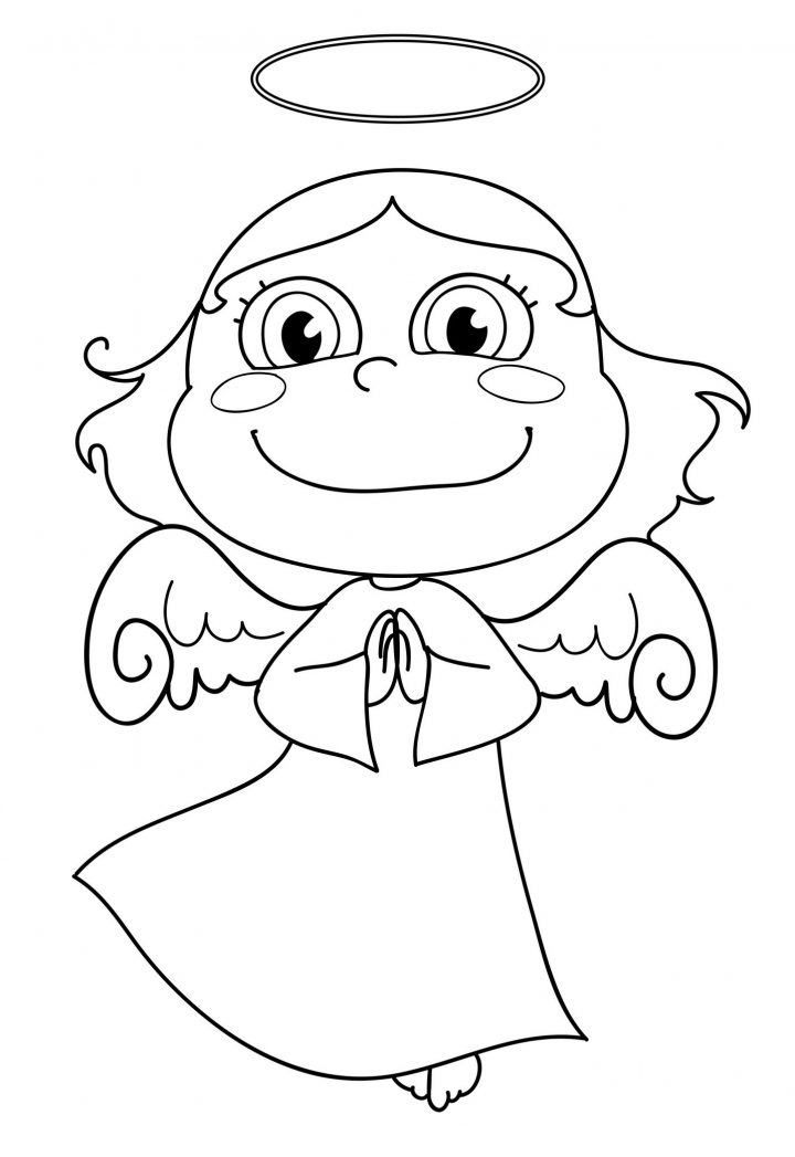 Angel Coloring Page | Coloriage, Coloriage Enfant Et Dessin pour Ange A Colorier