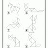 Animals Outline Solution Tangram Card #2 | Tangram encequiconcerne Tangram Modèles Et Solutions