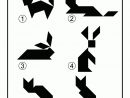 Animals Silhouette Tangram Card #2 | Tangram Patterns avec Tangram Lapin