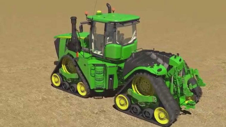 Animation Du Tracteur John Deere 9Rx serapportantà Dessin Animé De Tracteur John Deere