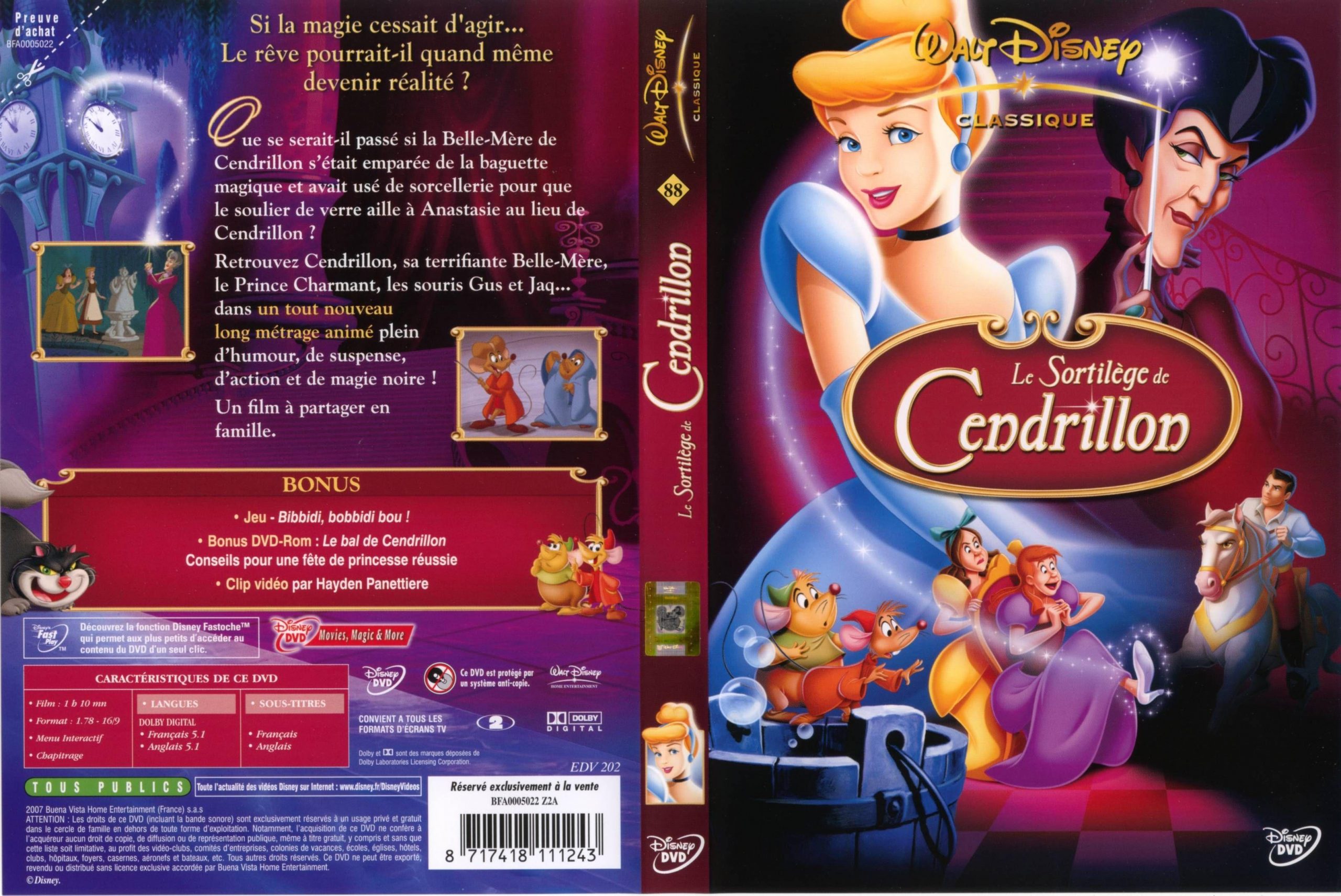 Anime Covers : Covers Of Le Sortilège De Cendrillon Complete serapportantà Cendrillon 3 Disney