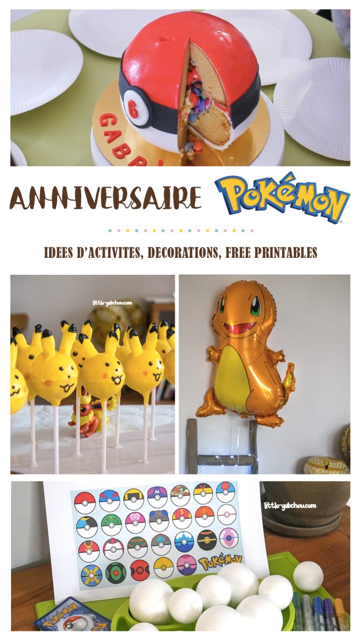 Anniversaire Sur Le Thème De Pokemon Pour Les 6 Ans De Gab pour Jeux Gratuit Garçon 6 Ans