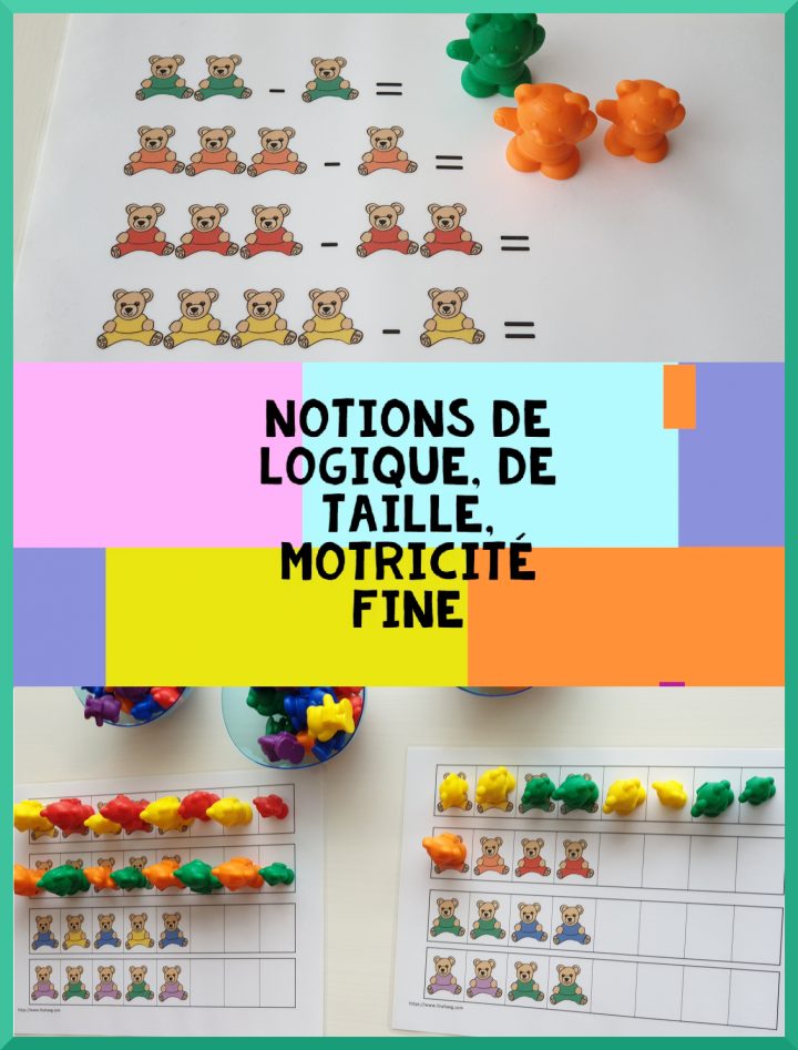 Apprendre À Compter, Trier Les Couleurs, Notions De Logique à Jeu Logique Enfant