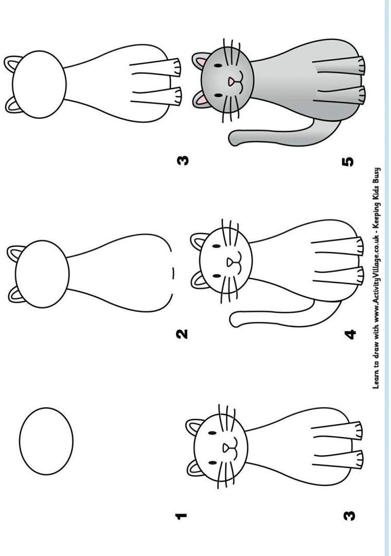 Apprendre A Dessiner Animaux Maternelle | Apprendre À avec Modèles De Dessins À Reproduire