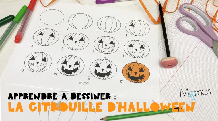 Apprendre À Dessiner : La Citrouille D'halloween – Momes serapportantà Dessin D Halloween Facile A Dessiner