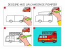 Apprendre À Dessiner Un Camion De Pompier En 3 Étapes intérieur Apprendre A Dessiner Une Voiture