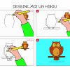 Apprendre À Dessiner Un Hibou En 3 Étapes concernant Dessiner Un Hibou