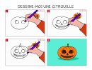 Apprendre À Dessiner Une Citrouille En 3 Étapes à Dessin D Halloween Facile A Dessiner