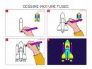 Apprendre À Dessiner Une Fusée En 3 Étapes encequiconcerne Fusée À Imprimer