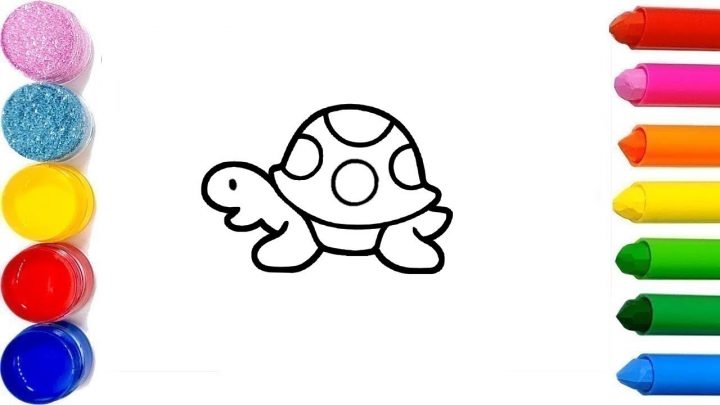 Apprendre À Dessiner Une Tortue Facilement Colorier Vidéo Éducative &  Planète Coloriage serapportantà Dessiner Une Tortue