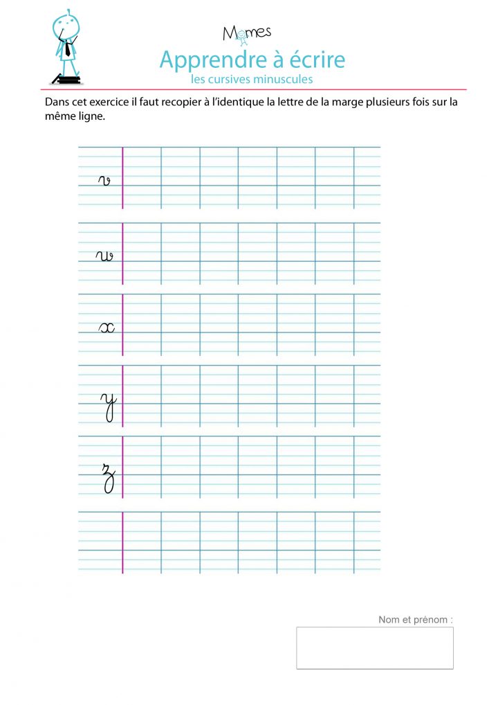 Apprendre A Écrire Les Lettres W, X, Y, Z – Momes serapportantà Apprendre A Ecrire Les Lettres En Minuscule