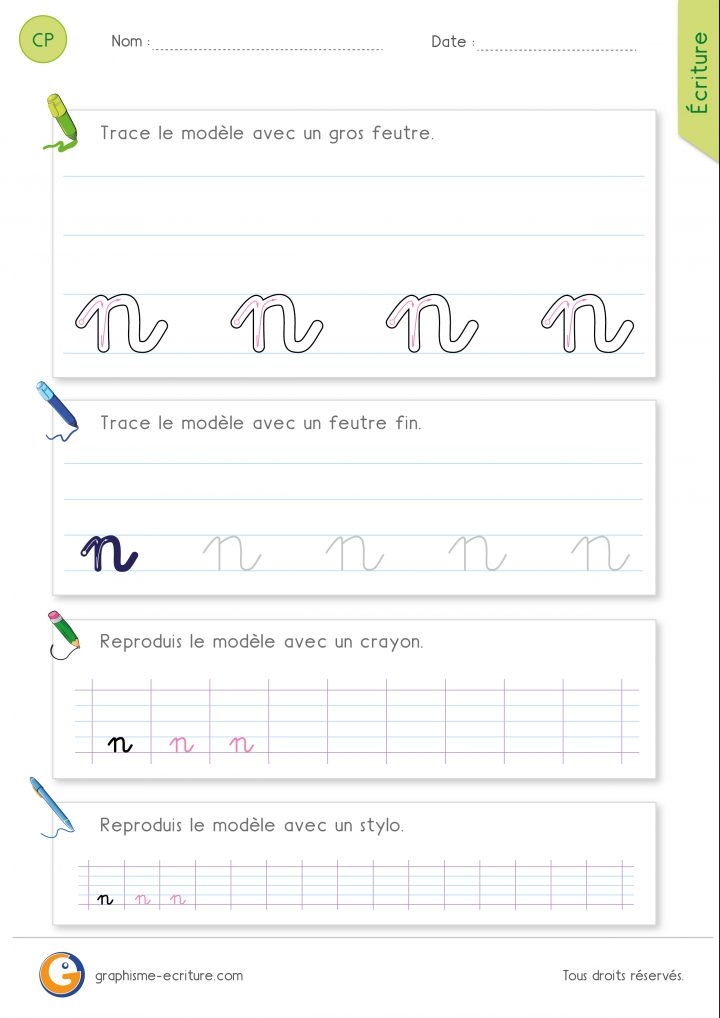 Apprendre À Écrire Les Minuscules Cursives Cp Ce1 intérieur Apprendre A Ecrire Les Lettres En Minuscule