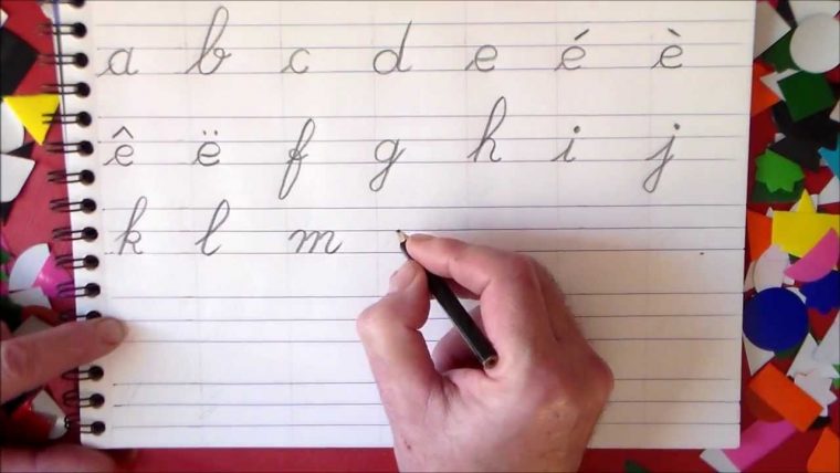 Apprendre À Lire Lettres Alphabet Français Et Écrire En Maternelle Et Au Cp à Ecrire L Alphabet