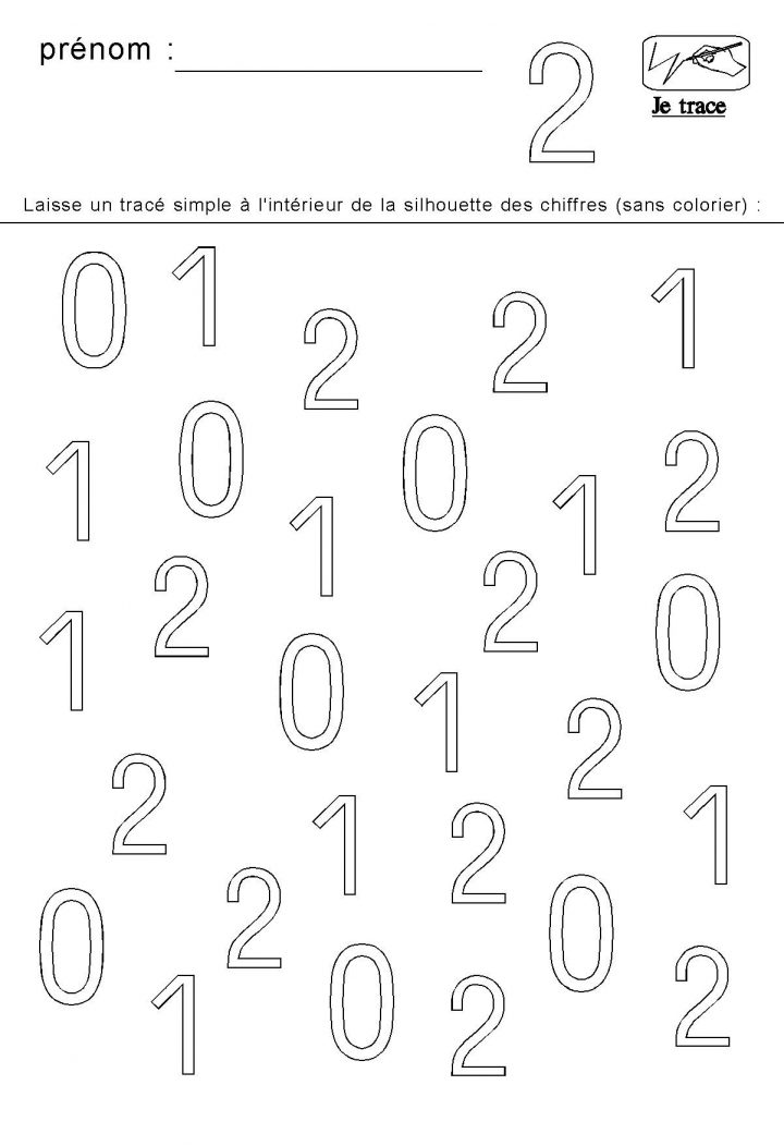 Apprendre À Tracer Les Chiffres 0 1 Et 2 (Avec Images avec Écriture Chiffres Maternelle