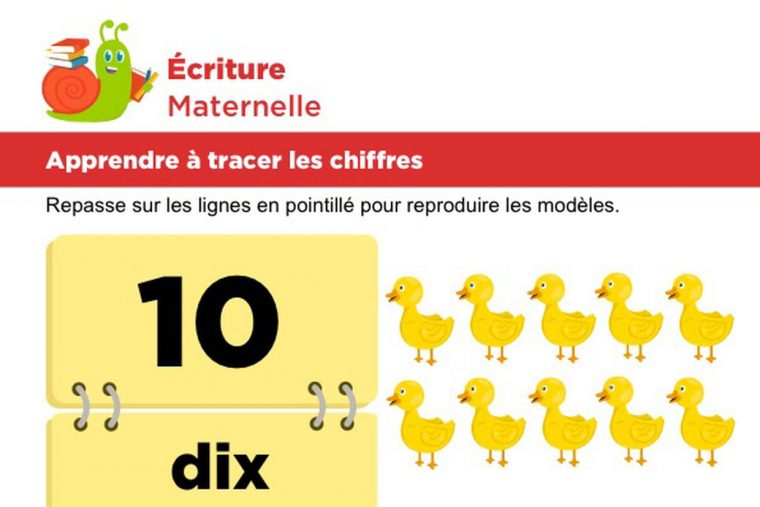 Apprendre À Tracer Les Chiffres, Le 10 à Apprendre À Tracer Les Chiffres