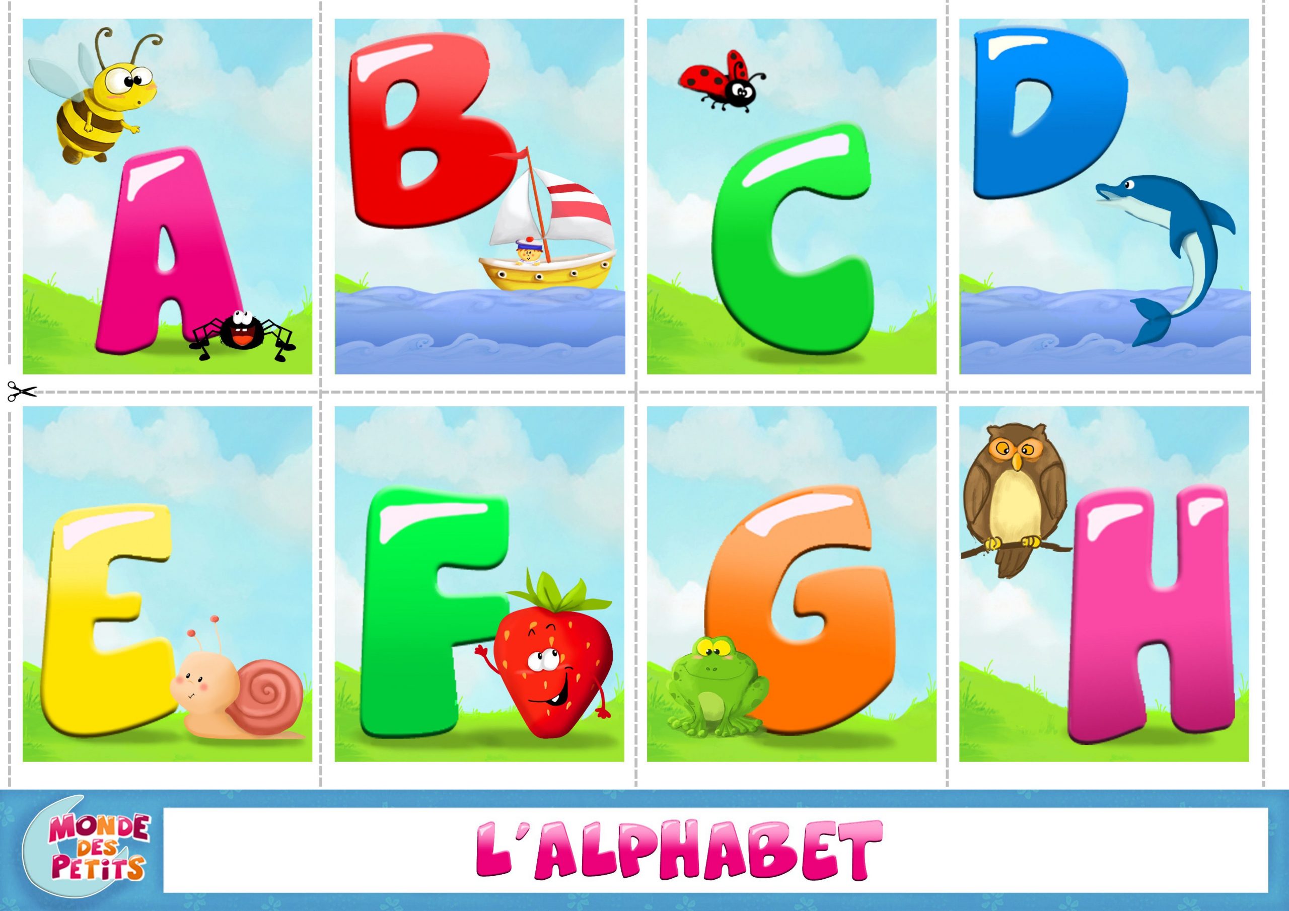Apprendre-Alphabet-A (3508×2480) | Apprendre L'alphabet tout Apprendre L Alphabet En Francais Maternelle