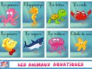 Apprendre-Animaux-Aquatiques-Francais (3508×2480 à Apprendre Les Animaux Pour Bebe