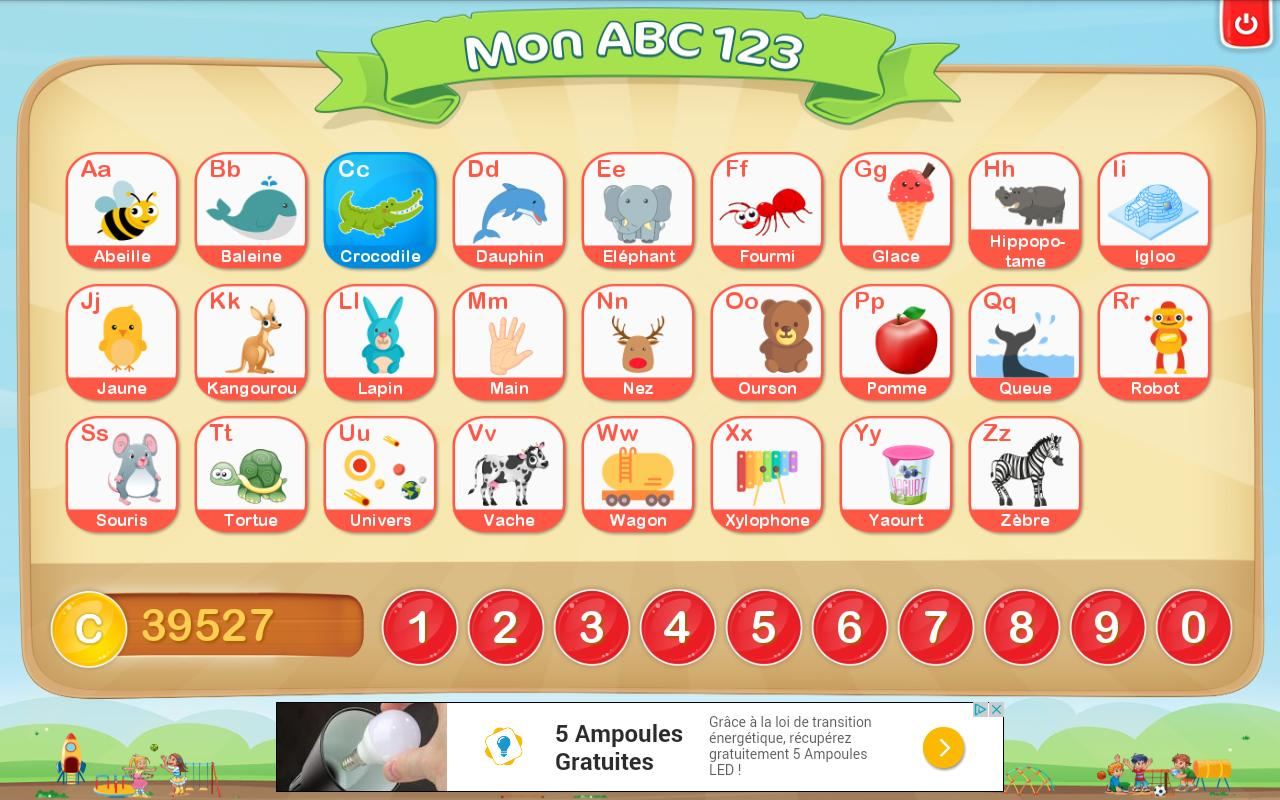 Apprendre L&amp;#039;alphabet Et Chiffres Français Gratuit Pour destiné Jeux Pour Apprendre L Alphabet 