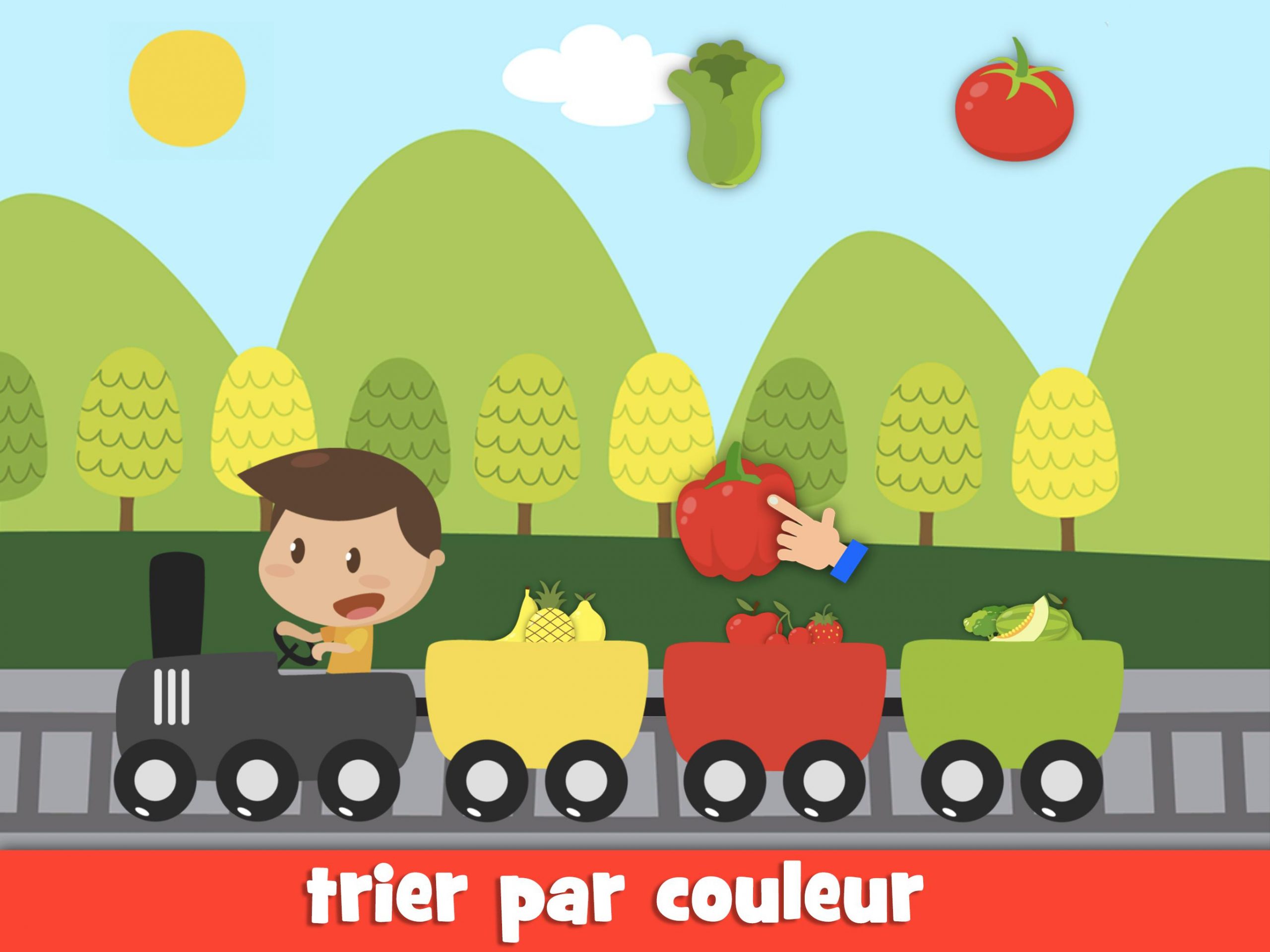 Apprendre Les Fruits Et Légumes Jeux Pour Enfants Pour tout Jeux Pour Apprendre Les Couleurs