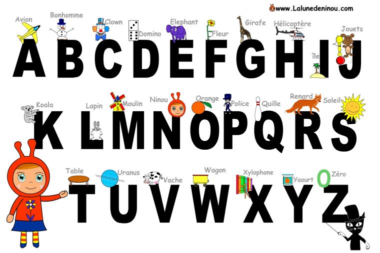 Apprendre Les Lettres De L'alphabet – Jeux Pour Enfants Sur avec Alphabet Français À Imprimer