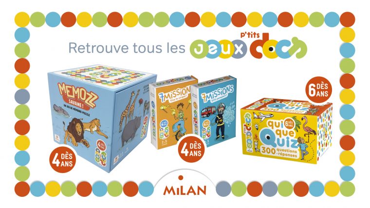 Apprends En Jouant Avec Les Jeux P'tits Docs ! – Editions Milan avec Jeux Educatif 7 Ans