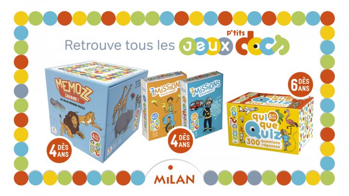 Apprends En Jouant Avec Les Jeux P'tits Docs ! – Editions Milan serapportantà Jeux Educatif 5 Ans