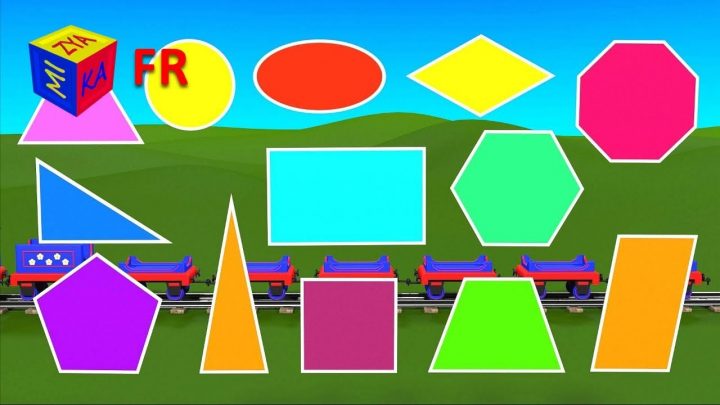 Apprenez Les Formes Géométriques En Francais Avec Tchou-Tchou Le Petit  Train – Pour La Maternelle dedans Les Formes Geometrique