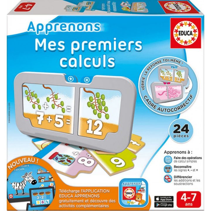 Apprenons Mes Premiers Calculs, Educa, Jeux, Apprentissage à Jeu Educatif 4 Ans