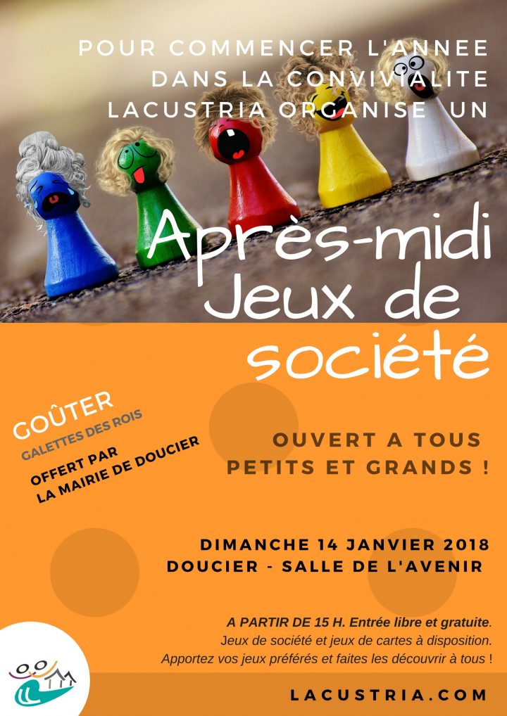 Après-Midi Jeux De Société Dimanche 14 Janvier 2018 | Mairie pour Jeux Societe Gratuit