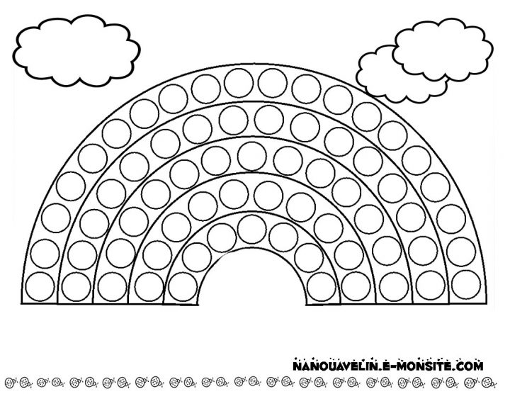 Arc-En-Ciel #9 (Nature) – Coloriages À Imprimer dedans Arc En Ciel A Colorier