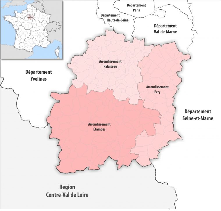 Arrondissements De L'essonne — Wikipédia encequiconcerne Numéro Des Départements