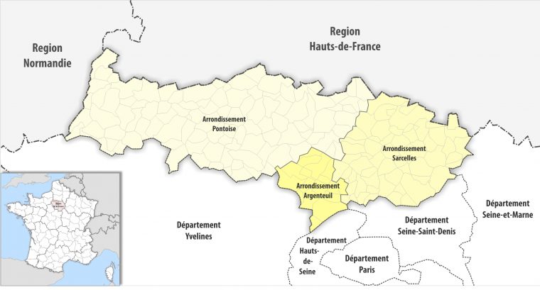 Arrondissements Du Val-D'oise — Wikipédia dedans Numéro Des Départements