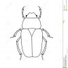Art De Dessin D'insecte De Scarabée Illustration De Vecteur intérieur Dessin Scarabée