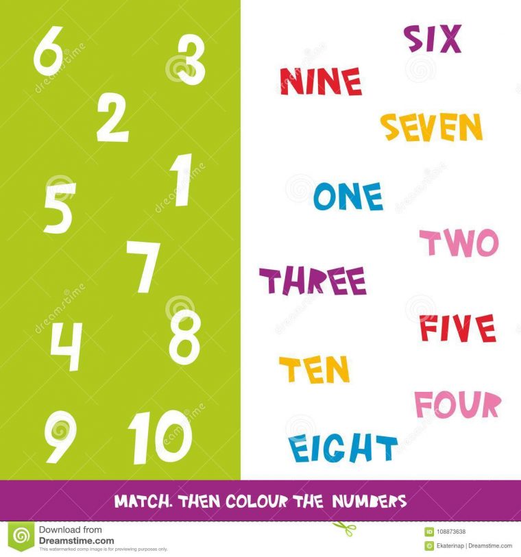 Assortissez Alors La Couleur Les Numéros 1 10 Les Enfants serapportantà Jeux Apprendre Les Couleurs