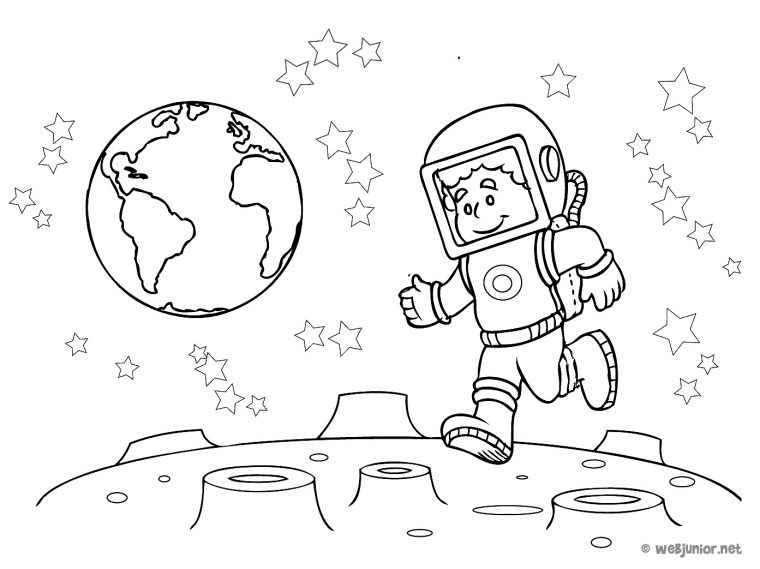 Astronaute #23 (Métiers Et Professions) – Coloriages À Imprimer à Coloriage Astronaute