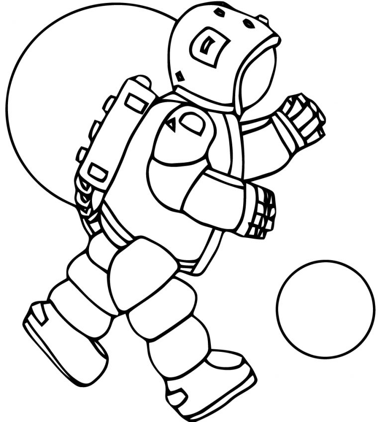 Astronaute #44 (Métiers Et Professions) – Coloriages À Imprimer concernant Coloriage Astronaute