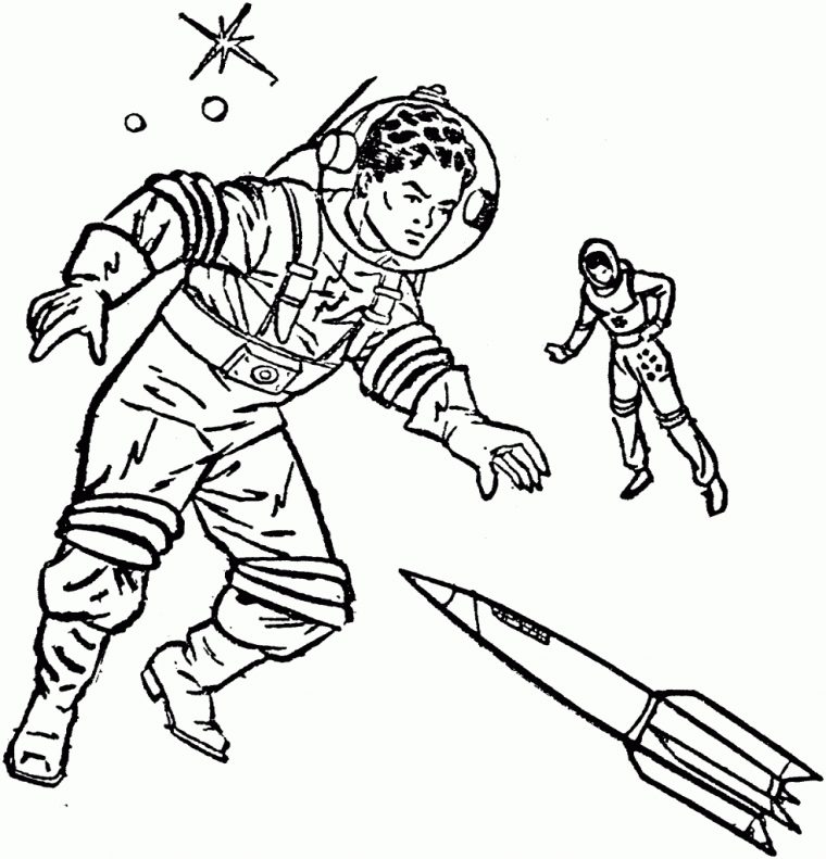 Astronaute #65 (Métiers Et Professions) – Coloriages À Imprimer encequiconcerne Coloriage Astronaute