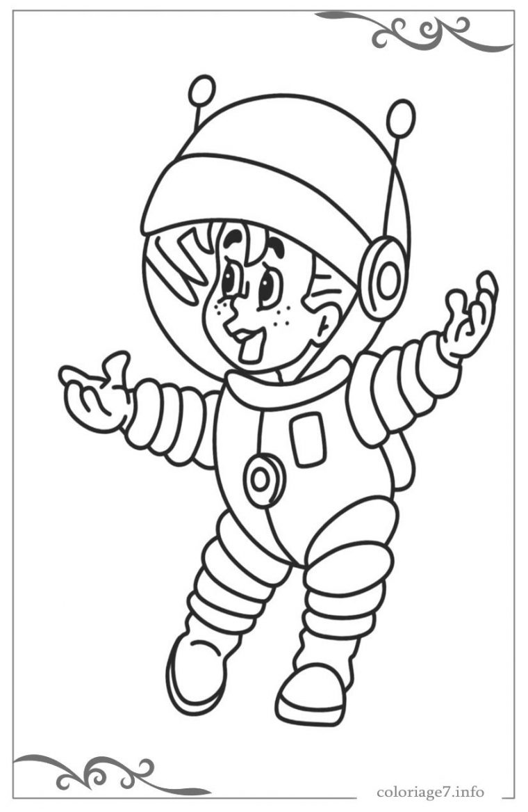 Astronautes Jeux De Coloriage En Ligne tout Coloriage Astronaute