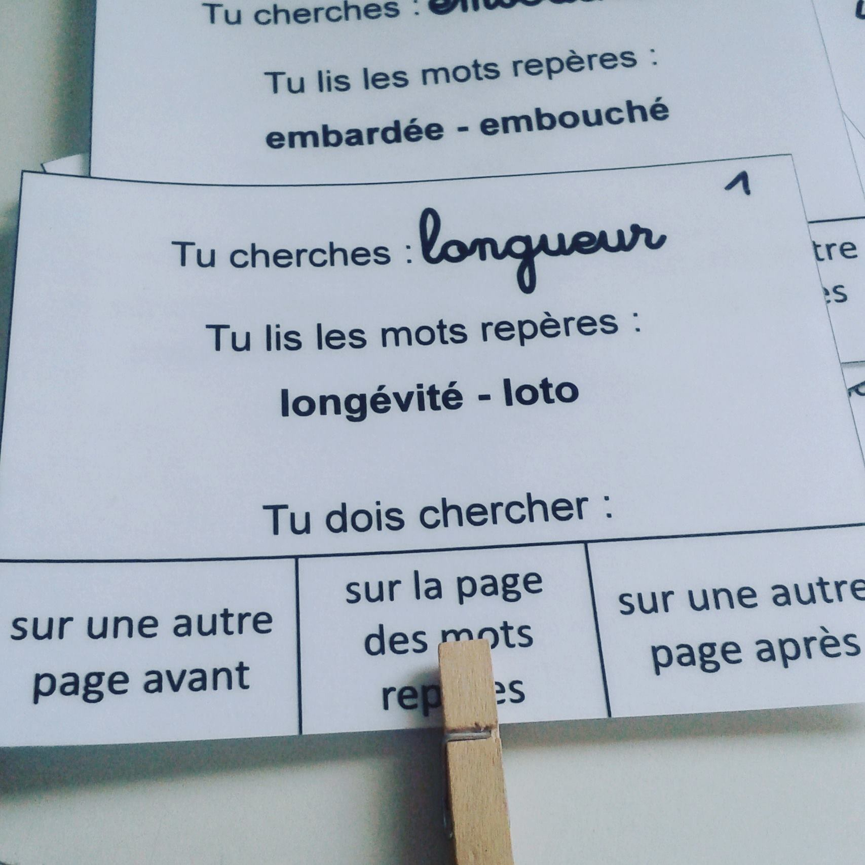 Atelier De Vocabulaire : Le Dictionnaire Et Les Mots Repères avec Chercher Les Mots
