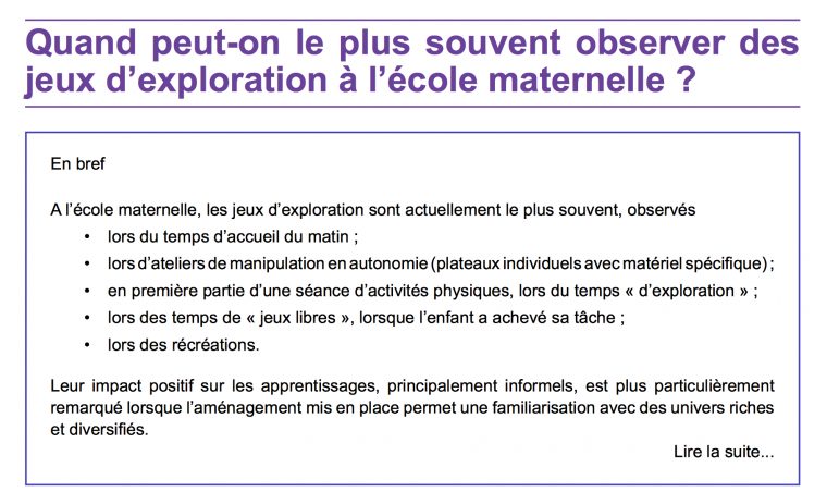 Atelier D'explorations Libres serapportantà Jeux Enfant Maternelle