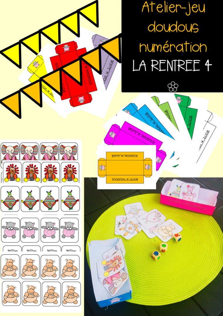 Atelier Jeu Doudous Numération La Rentree 4 dedans Jeux Maternelle Moyenne Section