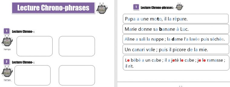 Atelier Lecture Cp: Travailler La Fluence – Evolution Classe serapportantà Travail De Cp A Imprimer Gratuit