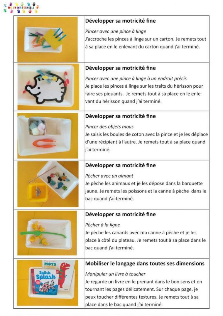 Ateliers Autonomes Période 1 Pour Les Petites Sections (Ps dedans Jeux En Ligne Maternelle Petite Section