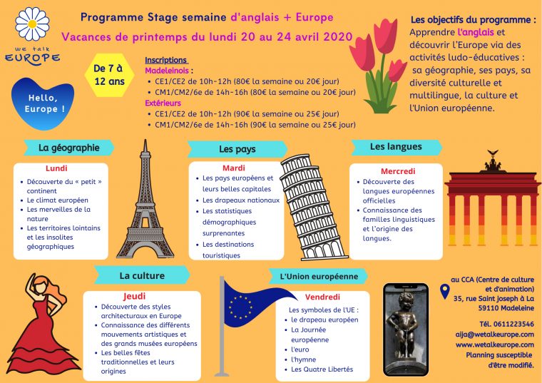 Ateliers Et Stages – Parler L'europe Programme Éducatif à Jeux Ludo Educatif