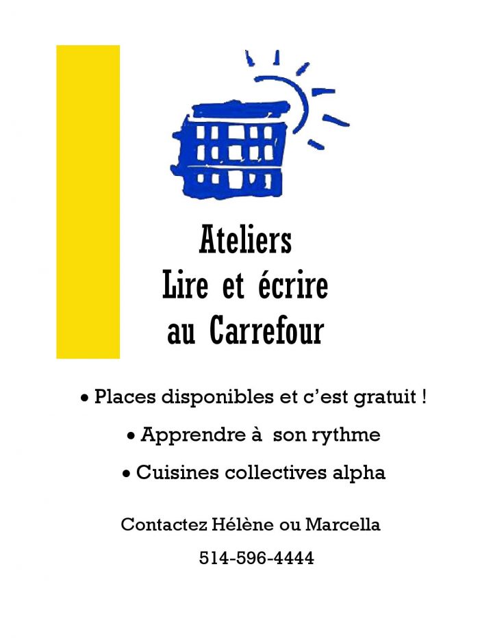 Ateliers: Lire Et Écrire Au Carrefour! | Carrefour D encequiconcerne Apprendre A Ecrire Gratuit