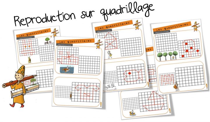 Ateliers Maths : Reproduction Sur Quadrillage | Bout De Gomme à Quadrillage À Imprimer