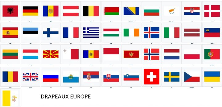 Autocollants Des Drapeaux D'europe concernant Drapeaux Européens À Imprimer